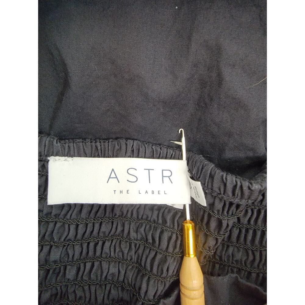 ASTR The Label Midi Dress Sz XL Smocked Puff Sleeve Squared Neck Whimsygoth - Picture 9 of 11